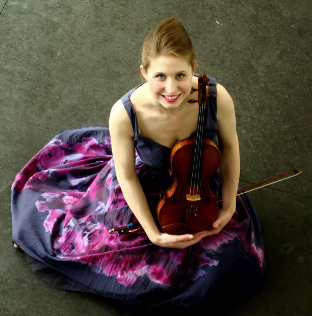 Megan Healy with violin